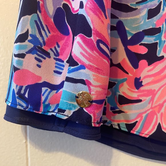 Lilly Pulitzer Florin Reversible Tank Top Garden Getaway - Picture 3 of 4